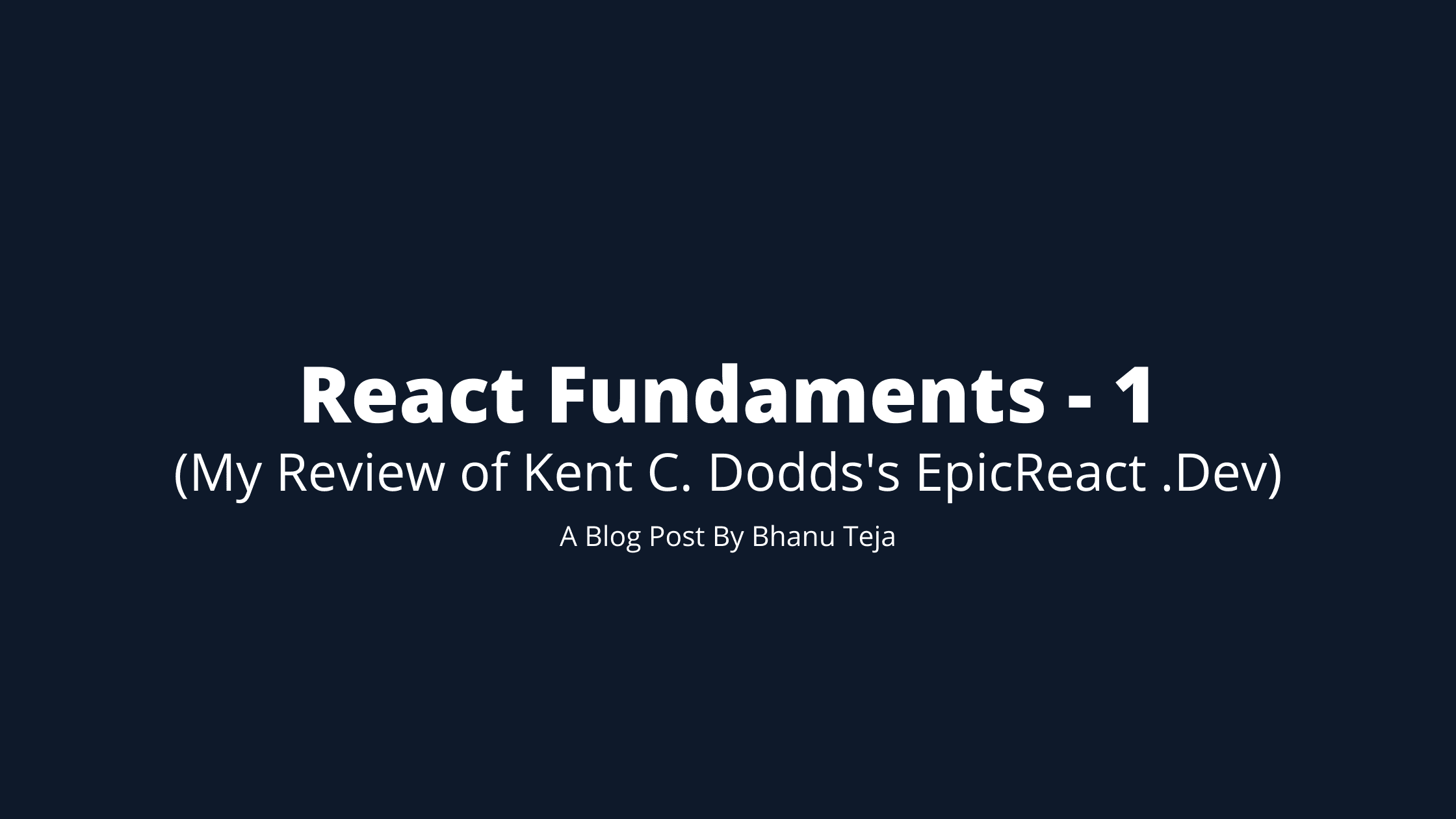 React Fundamentals: Intro to React Raw APIs