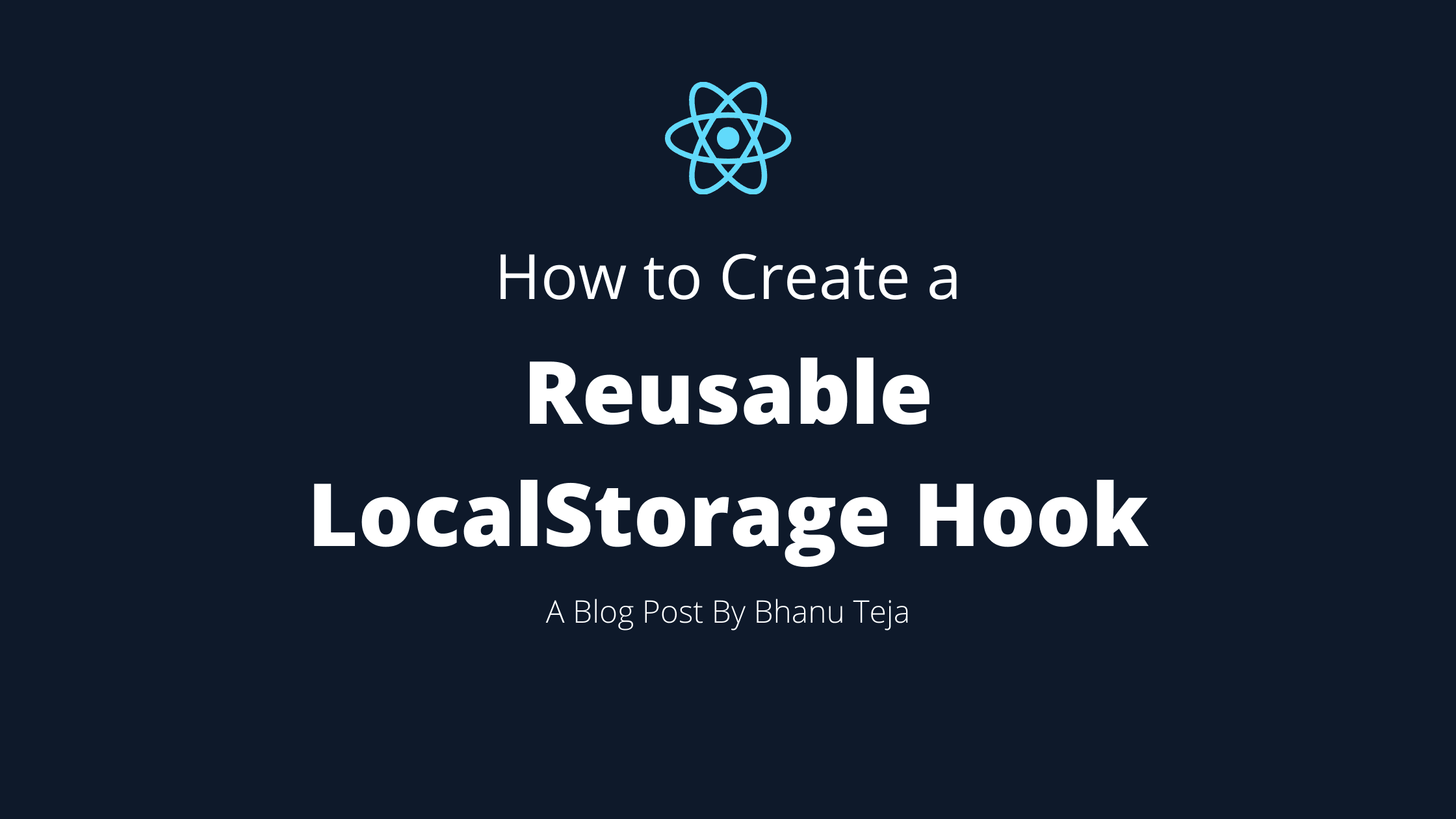 How to Create a Reusable LocalStorage Hook